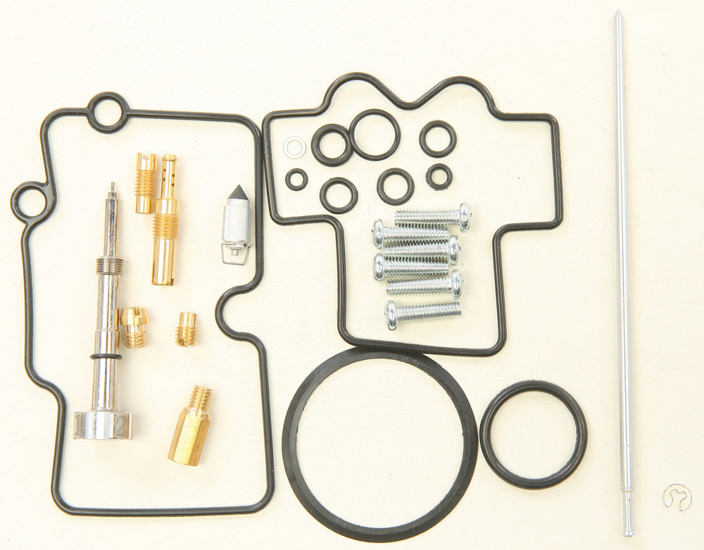 All Balls Bike Carburetor Rebuild Kit 226-1472 for intake, carburetor, and fuel system, shown with various gaskets and components.