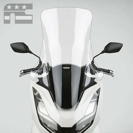 National Cycle Vstream Tall Clear Windscreen for motorcycles, showcasing the tall, transparent windshield design.