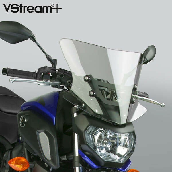National Cycle Vstream medium tint motorcycle windscreen, clear windshield with tinted visor, designed for Yamaha models.