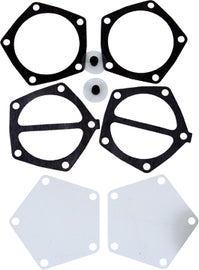 Mikuni Fuel Pump Repair Kit Dual 12-1124 for intake and carburetor fuel system, featuring various replacement parts on a white background.