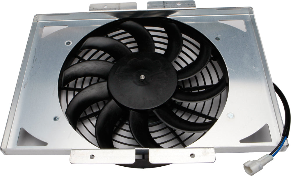 All Balls cooling fan for engine, model 22-01007, showing the fan blades and mounting frame, designed for optimal engine cooling.