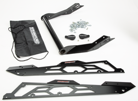 Straightline Performance Black Hide 'N' Go Rear Bumper S-D 146-inch body part for trucks, shown in black finish.