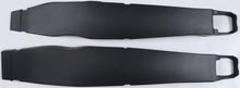 Load image into Gallery viewer, Polisport Plastics black swingarm protectors for off-road motorcycles, model 64-56703, shown on a dirt bike.