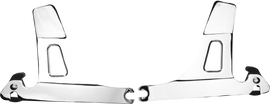 Chrome Detachable Side Plates for Dyna 820-2210 by HardDrive, motorcycle accessories with a sleek metallic finish.