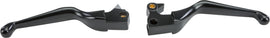 HardDrive Black XL Smooth Lever Set for 2004-2006 motorcycles, featuring durable design and ergonomic grip.