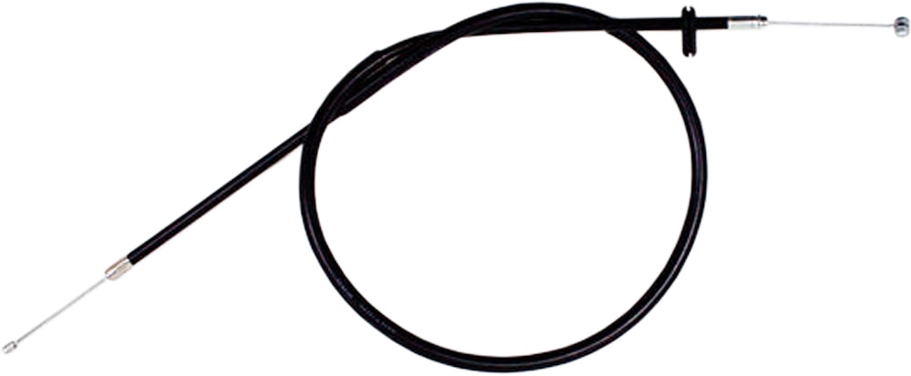 Motion Pro black vinyl throttle cable for motorcycle control lines, featuring a durable, flexible design for smooth throttle operation.