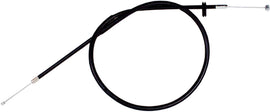 Motion Pro black vinyl throttle cable for motorcycle control lines, featuring a durable, flexible design for smooth throttle operation.