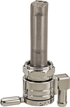 Charger l'image dans la galerie, Golan Inc 22mm chrome petcock for fuel system with 5/16 hose connection, downward design, suitable for intake and carb applications.