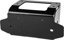 Charger l'image dans la galerie, Open Trail Winch Mount 459-1750, rugged black metal mount designed for off-road winch installation, with mounting holes visible.