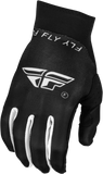 Fly Racing - Youth Pro Lite Gloves Black/White Yl - 377-040YL