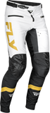 Fly Racing - Rayce Bicycle Pants White/Black/Gold Sz 38 - 378-06538