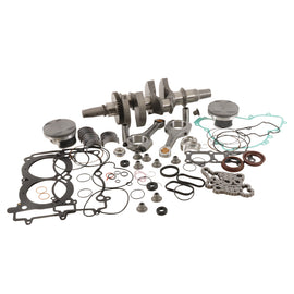 Vertex Complete Engine Rebuild Kit for Pol WR00040, includes engine components arranged on a clean workspace.