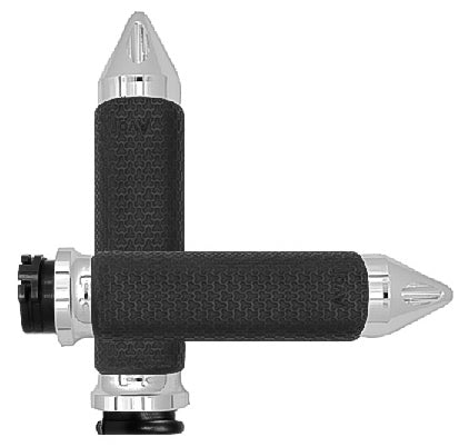 Cable Throttle Memory Foam Grip Chrome
