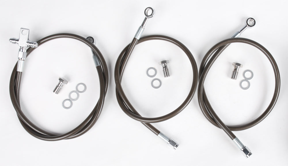Streamline brake line set with three lines for front brake system, model Bom Std+2, part number 170-0251, visible in the image.