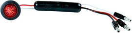Grote Micronova round LED red warning light with grommet for vehicle or equipment, slim design, 58-9503R model.