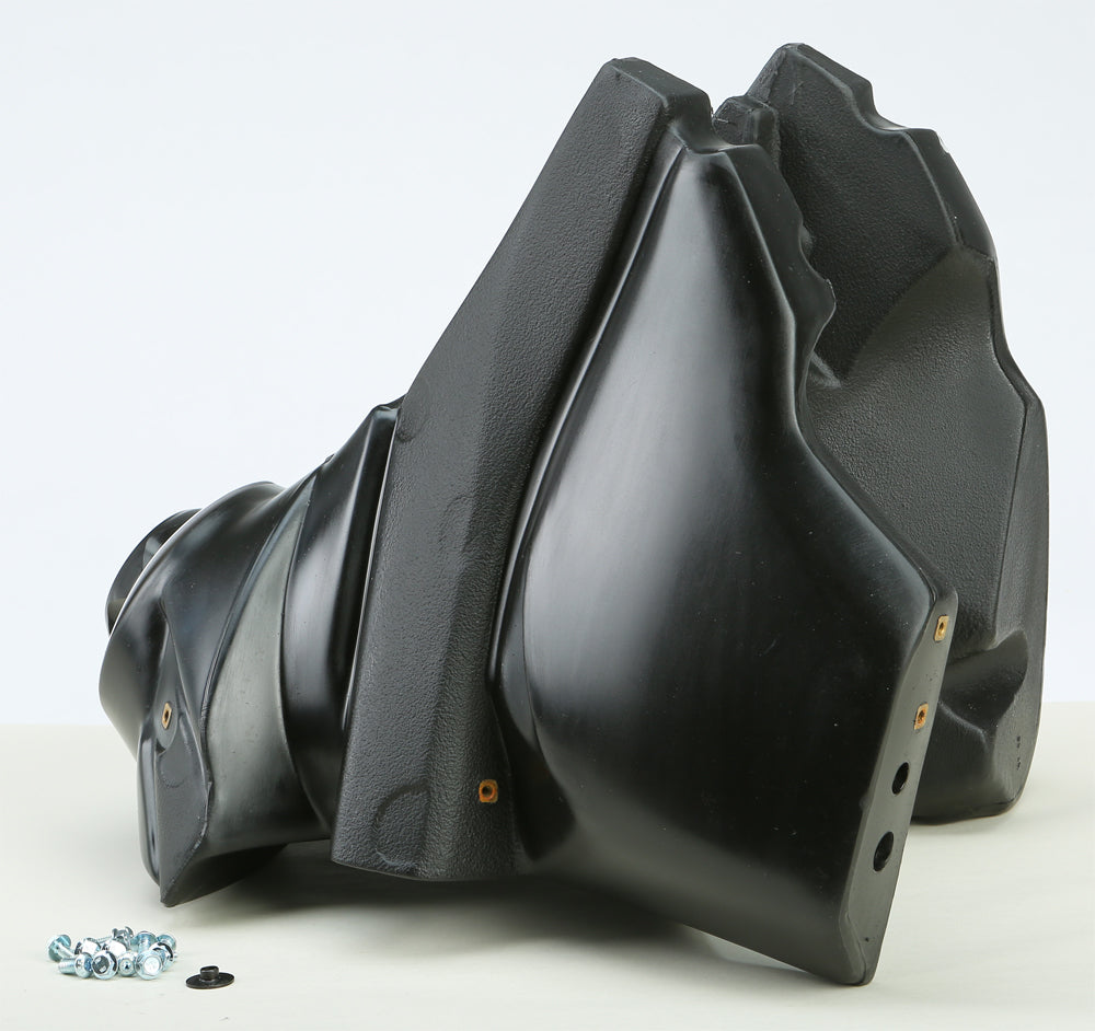 IMS Fuel Tank Black 3.1 Gal, 57-3532BK, showing a black motorcycle fuel tank with mounting points and a smooth finish.