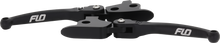Load image into Gallery viewer, Flo Motorsports MX style black lever set for CVO 2023-2024, featuring sleek motorcycle brake and clutch levers in black finish.