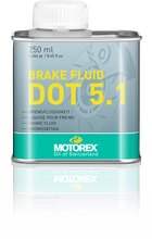 Load image into Gallery viewer, Motorex Dot 5.1 brake fluid 250ml bottle, automotive chemical for brake systems, with product label visible in the image.