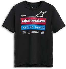 Alpine Star Harken Ss Csf Tee in black, medium size, featuring a casual fit and brand logo on the front.