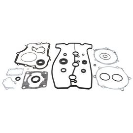 Vertex Complete Gasket Set with Oil Seals, featuring multiple gaskets and seals for engine repair, displayed in the image.