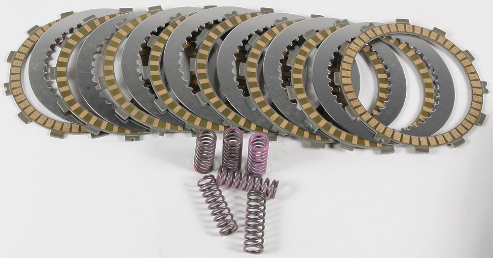 Hinson clutch fiber spring kit with steel Suz 151-6007 showing clutch component set for motorcycle or dirt bike.