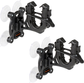 Kolpin Rhino Grip with suction mount, black, shown attached to a surface, versatile motorcycle or bike handlebar accessory holder