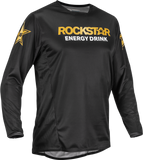 Fly Racing Kinetic Rockstar Jersey Black/Gold 2x 375-0232X