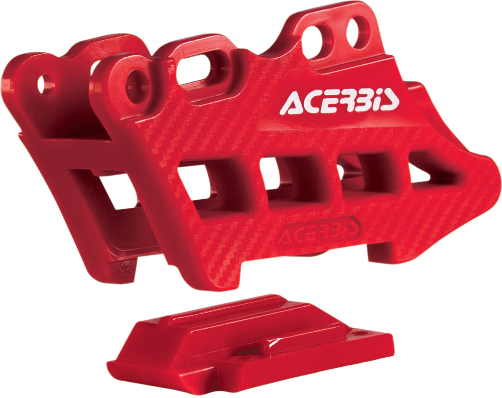 Acerbis Chain Guide Block 2.0 Red drive component for motorcycle chain protection and guidance.