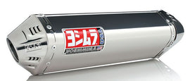 Yoshimura Exhaust Race Trc Full-System stainless steel motorcycle exhaust, sleek design and polished finish.