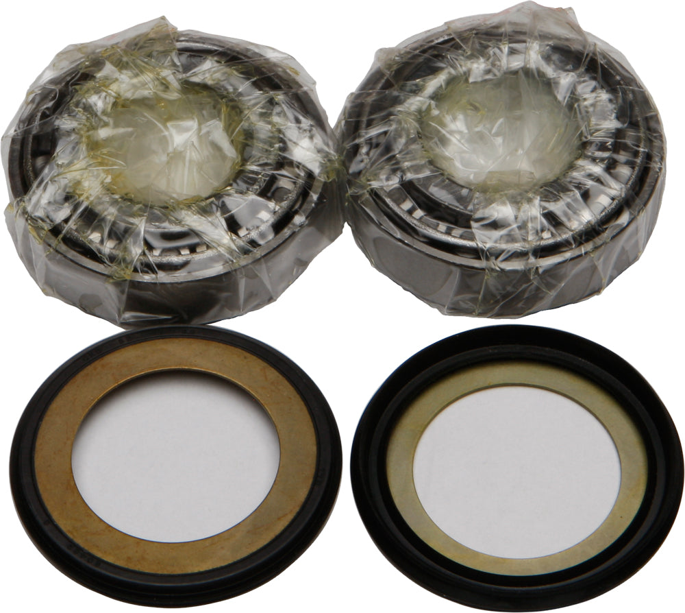 All Balls steering bearing and seal kit 22-2044 with various components for motorcycle steering system repair.