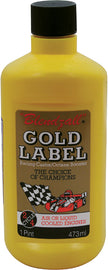 Blendzall Gold Label 1-gallon chemical container, featuring the Blendzall brand and product labeling on the bright yellow bottle.
