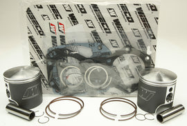 Wiseco Overbore Piston Kit SK1306 with pistons and components for engine upgrade, designed for high-performance motorcycle or ATV engines.
