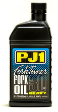Load image into Gallery viewer, PJ1 Products Fork Tuner Oil 30w 0.5L bottle, motorcycle fork oil container, black cap and label, for suspension maintenance.