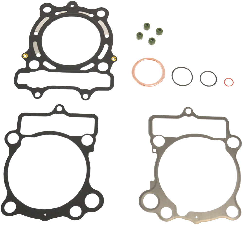 Athena Top End Gasket Kit for Suzuki engines, includes gaskets and seals, excluding valve cover gasket, in engine repair image