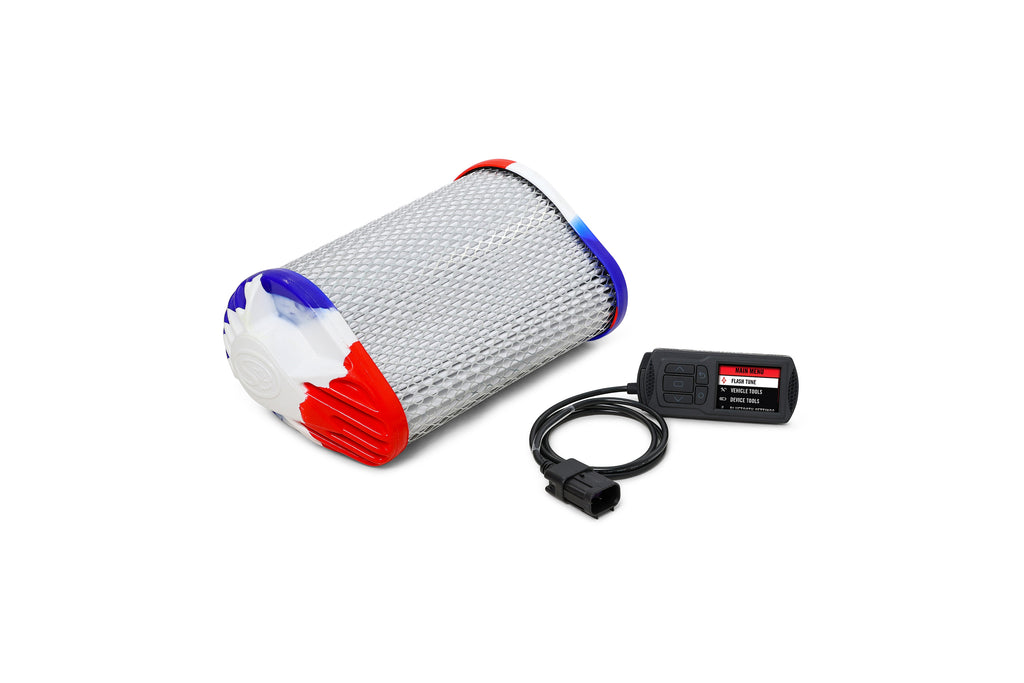 Dynojet Research Stage 1.5 Engine Management Kit with electronic components and wiring for motorcycle performance upgrade.