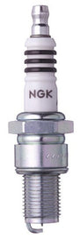 NGK spark plug model 8196/4 2-DCPR6EIX, automotive spark plug with metal shell and ceramic insulator, for engine performance.