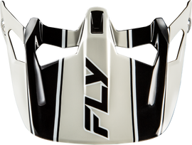 Fly Racing Werx-R Carbon Flow visor in black and grey, featuring a sleek design with vents for airflow.