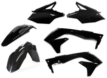 Charger l'image dans la galerie, Acerbis black plastic kit with various molded plastic parts, suitable for motorcycle or ATV repair and customization.