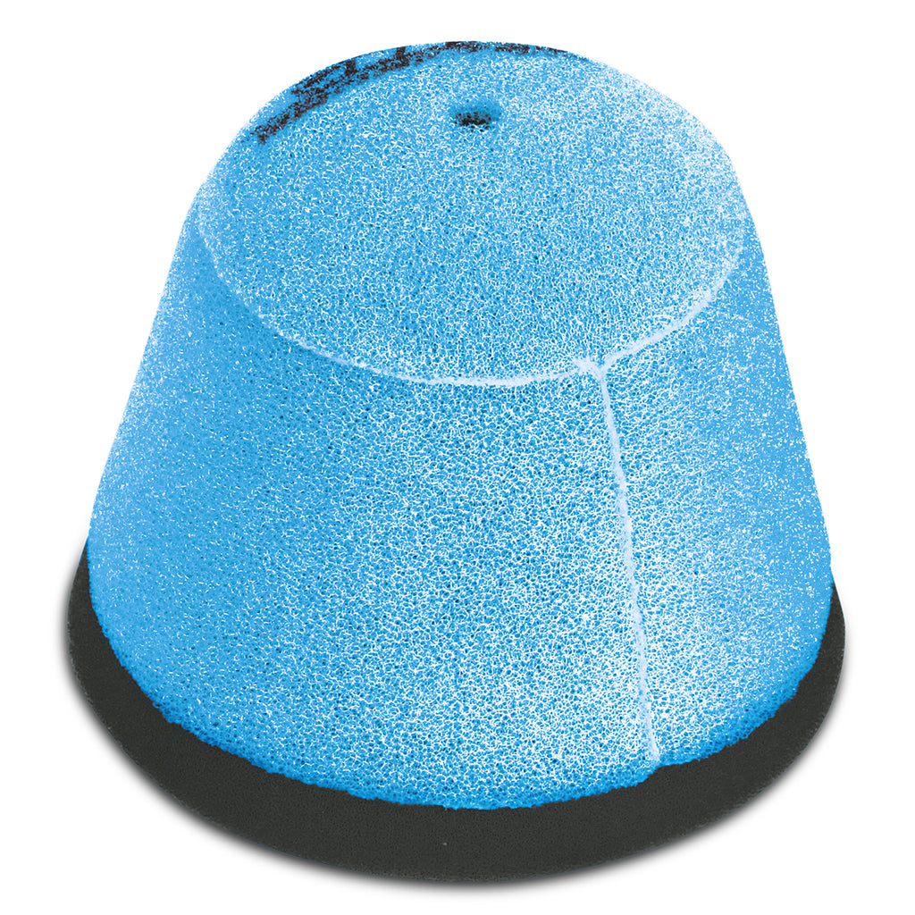 Pro Filter air filter ready to use, pre-oiled, for optimal airflow and filtration, shown in close-up detail.