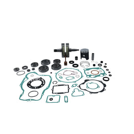 Vertex complete engine rebuild kit for Kawasaki WR, includes engine components and parts for engine overhaul.