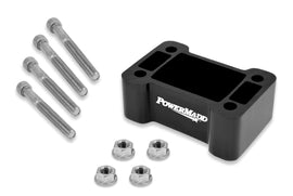 Powermadd Non-Pivot Riser Block for 1-inch Pro Taper handlebars, designed for motorcycle or ATV handlebars.
