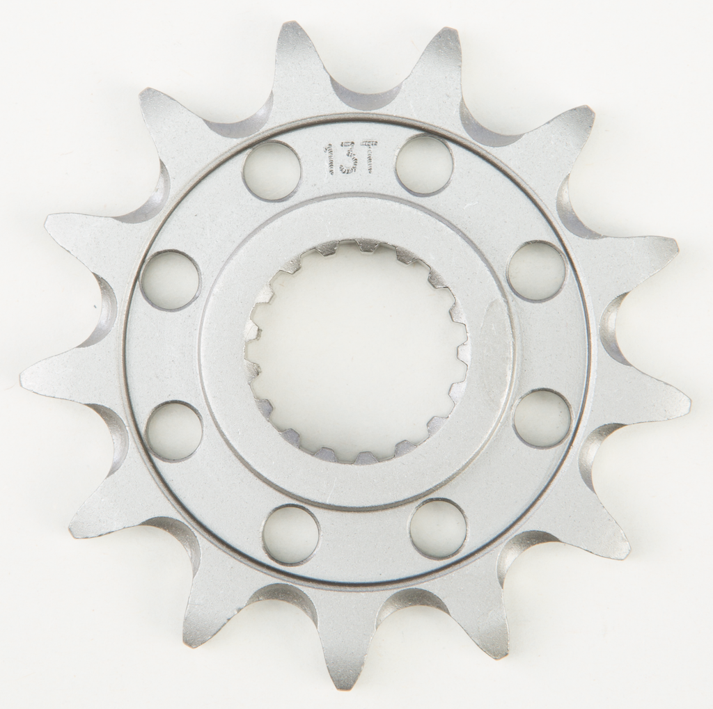 Steel 13-tooth Front CS Sprocket for Suzuki 520 chain by Fire Power, featuring durable construction and precise gear teeth.