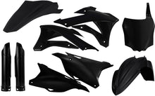 Charger l'image dans la galerie, Acerbis full plastic kit in black, featuring various motorcycle fairings and panels, for model 23741-10001.