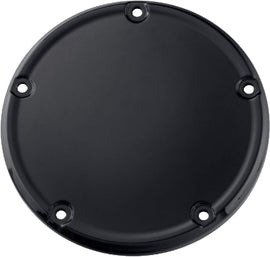 HardDrive matte black Softail engine derby cover with smooth finish, designed for M8 Softail motorcycles.
