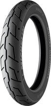 Load image into Gallery viewer, Michelin Tire Scorcher 31 front tire 130/90b16 with bias ply construction and tubeless/tube type features, shown in the image.