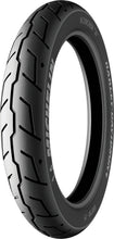 Load image into Gallery viewer, Michelin Tire Scorcher 31 front tire with 110/90b19 size and belted bias design, showing tread pattern and sidewall details.