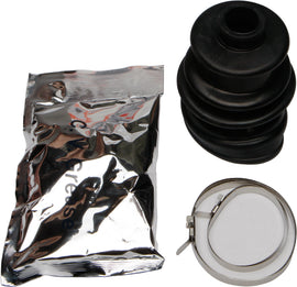 All Balls drive CV boot kit with rubber boot, clamps, and grease for vehicle CV joint protection.