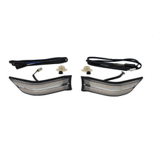 Load image into Gallery viewer, Black Pathfinder Cowl Light Kit with DRL and Sequential LED lights for vehicle illumination, designed for enhanced visibility.