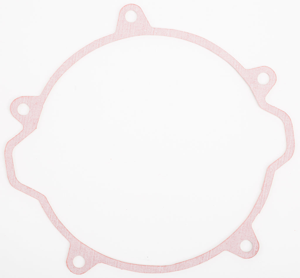 Boyesen Factory Racing clutch cover gasket for Husky and KTM motorcycles, showing the sealed rubber gasket with brand markings.