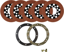 ALTO clutch pack for Big Twin motorcycles, featuring friction plates designed for 1941-1967 Harley-Davidson models.